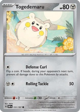 Togedemaru - 151/null [SV03: Obsidian Flames]