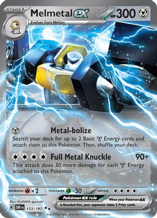 Melmetal ex - 153/null [SV03: Obsidian Flames] Holofoil