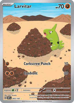 Larvitar - 203/197 [SV03: Obsidian Flames] Holofoil