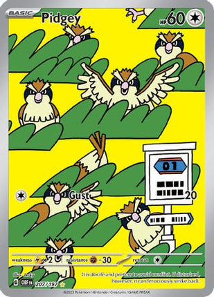 Pidgey - 207/197 [SV03: Obsidian Flames] Holofoil