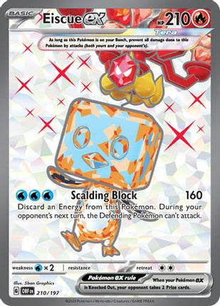 Eiscue ex - 210/197 [SV03: Obsidian Flames] Holofoil