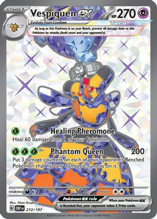Vespiquen ex - 212/197 [SV03: Obsidian Flames] Holofoil