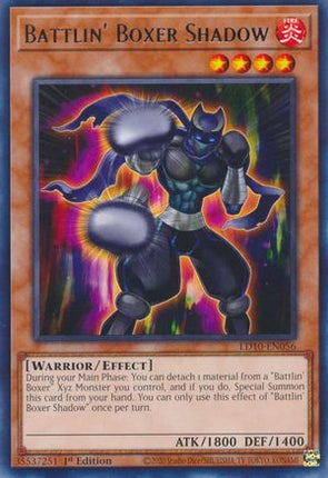 Battlin' Boxer Shadow (Rare) [LD10-EN056] 1st Edition