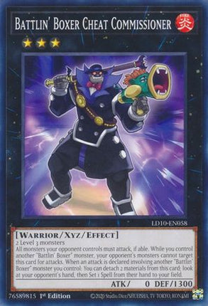 Battlin' Boxer Cheat Commissioner (Common / Short Print) [LD10-EN058] 1st Edition