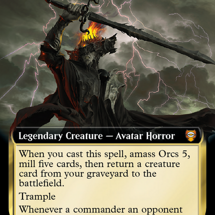 Sauron, Lord of the Rings (Extended Art) [Tales of Middle-earth Commander]