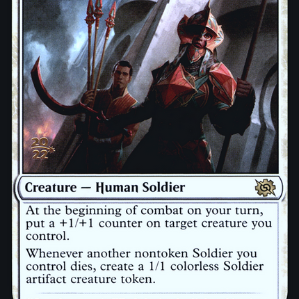 Siege Veteran [The Brothers' War Promos] Prerelease Foil