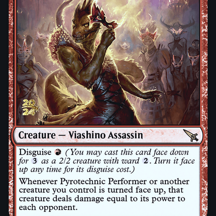 Pyrotechnic Performer [Murders at Karlov Manor Promos] Prerelease Foil