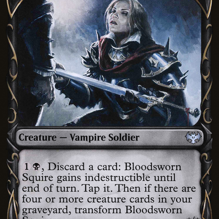 Bloodsworn Squire // Bloodsworn Knight (Showcase) [Innistrad: Crimson Vow]