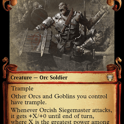 Orcish Siegemaster (Showcase) [Tales of Middle-earth Commander]