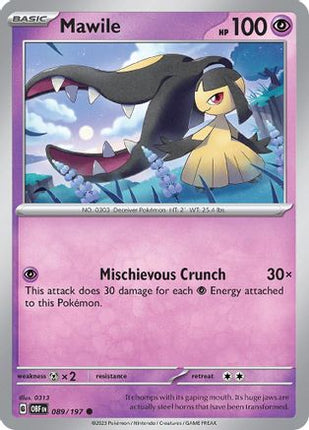 Mawile - 089/197 [SV03: Obsidian Flames] Reverse Holofoil
