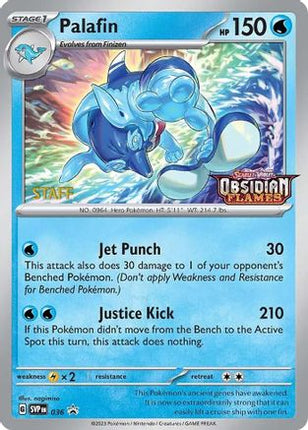 Palafin - 036 (Prerelease) [Staff] - 36/null [SV: Scarlet & Violet Promo Cards] Holofoil
