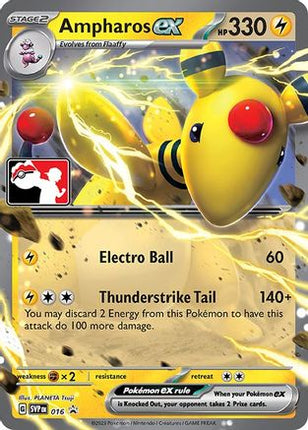 Ampharos ex 16- Prize Pack Series Cards