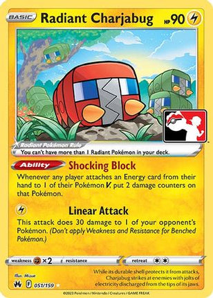 Radiant Charjabug (51) [Prize Pack Series Cards] Holofoil