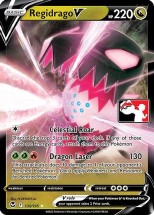 Regidrago V 135- Prize Pack Series Cards Holofoil