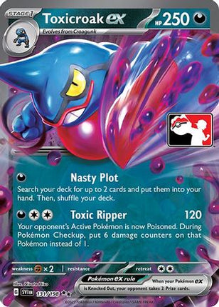 Toxicroak ex 131- Prize Pack Series Cards Holofoil