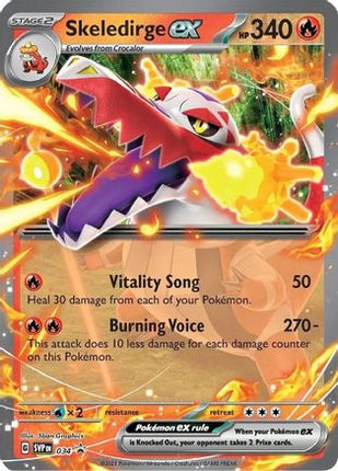 Skeledirge ex - 034 - 34/null [SV: Scarlet & Violet Promo Cards] Holofoil