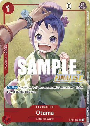 Otama (Offline Regional 2023) [Finalist] (OP01-006) - One Piece Promotion Cards Foil