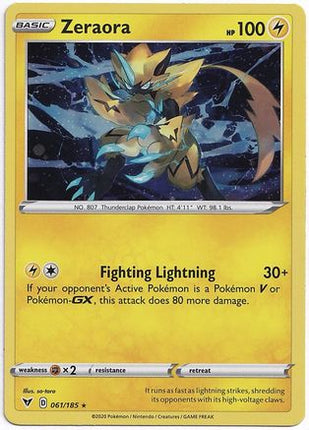 Zeraora - 061/185 (Cosmos Holo) [Miscellaneous Cards & Products] Holofoil