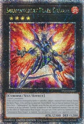 Salamangreat Blaze Dragon (Quarter Century Secret Rare)  [TN23-EN007] Limited