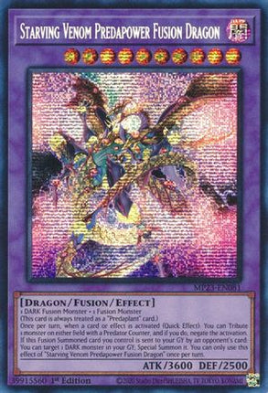 Starving Venom Predapower Fusion Dragon (Prismatic Secret Rare) [MP23-EN081] 1st Edition