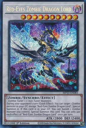 Red-Eyes Zombie Dragon Lord (Prismatic Secret Rare) [MP23-EN083] 1st Edition