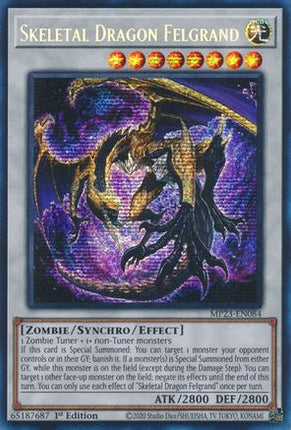 Skeletal Dragon Felgrand (Prismatic Secret Rare) [MP23-EN084] 1st Edition