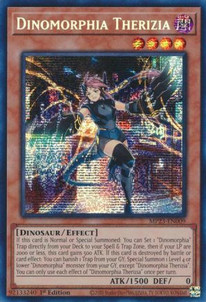 Dinomorphia Therizia (Prismatic Secret Rare) [MP23-EN009] 1st Edition