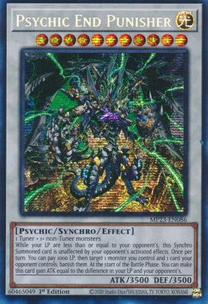 Psychic End Punisher (Prismatic Secret Rare) [MP23-EN086] 1st Edition