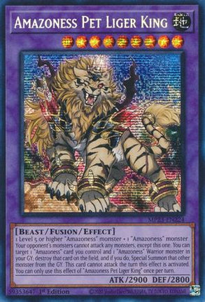 Amazoness Pet Liger King (Prismatic Secret Rare) [MP23-EN224] 1st Edition
