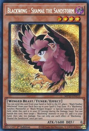 Blackwing - Shamal the Sandstorm (Prismatic Secret Rare) [MP23-EN153] 1st Edition