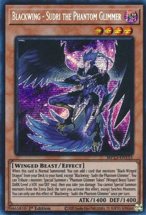 Blackwing - Sudri the Phantom Glimmer (Prismatic Secret Rare) [MP23-EN155] 1st Edition