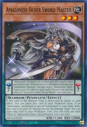 Amazoness Silver Sword Master (Common / Short Print) [MP23-EN220] 1st Edition