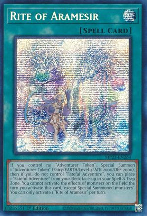 Rite of Aramesir (Prismatic Secret Rare) [MP23-EN264] 1st Edition