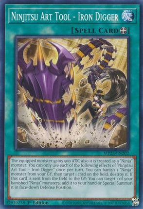 Ninjitsu Art Tool - Iron Digger (Common / Short Print) [MP23-EN202] 1st Edition
