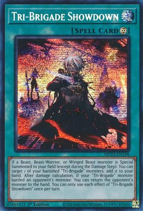 Tri-Brigade Showdown (Prismatic Secret Rare) [MP23-EN198] 1st Edition