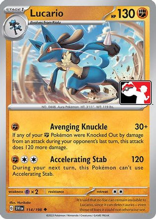 Lucario 114/198 - Prize Pack Series Cards