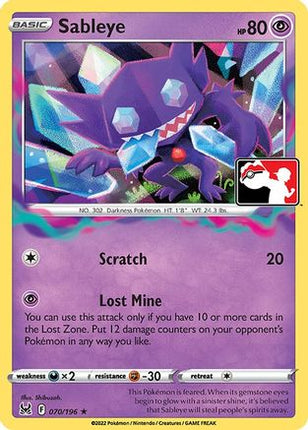 Sableye 070- Prize Pack Series Cards Holofoil