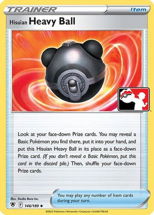 Hisuian Heavy Ball 146- Prize Pack Series Cards