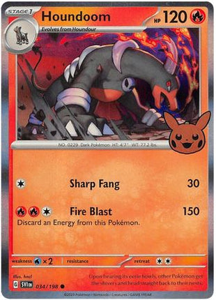 Houndoom 034- Trick or Trade BOOster Bundle 2023 Holofoil