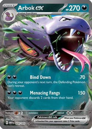 Arbok ex - 024/165 [SV: Scarlet & Violet 151] Holofoil