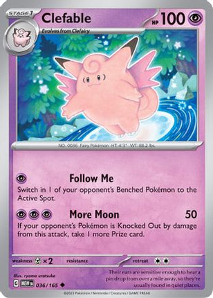 Clefable - 36/null [SV: Scarlet & Violet 151] Reverse Holofoil