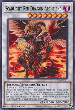 Scarlight Red Dragon Archfiend [SDCK-EN041] Common / Short Print 1st Edition