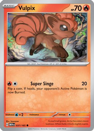 Vulpix - 37/null [SV: Scarlet & Violet 151] Reverse Holofoil