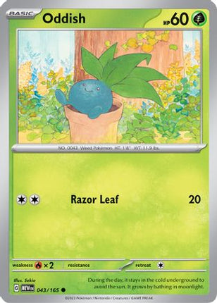 Oddish - 43/null [SV: Scarlet & Violet 151] Reverse Holofoil