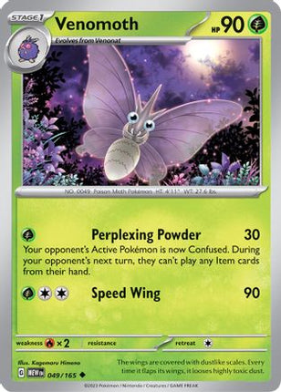 Venomoth - 49/null [SV: Scarlet & Violet 151] Reverse Holofoil
