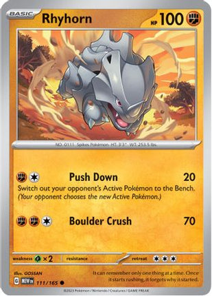 Rhyhorn - 111/null [SV: Scarlet & Violet 151]