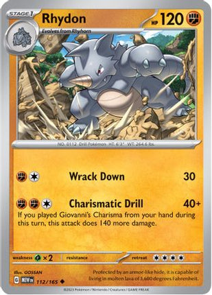 Rhydon - 112/null [SV: Scarlet & Violet 151]