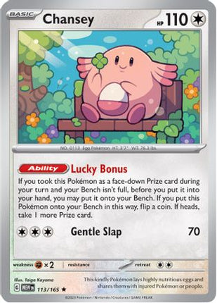Chansey - 113/null [SV: Scarlet & Violet 151] Reverse Holofoil