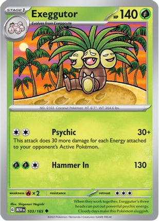 Exeggutor - 103/null [SV: Scarlet & Violet 151]