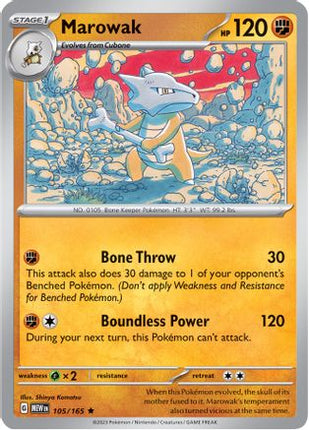 Marowak - 105/null [SV: Scarlet & Violet 151] Reverse Holofoil